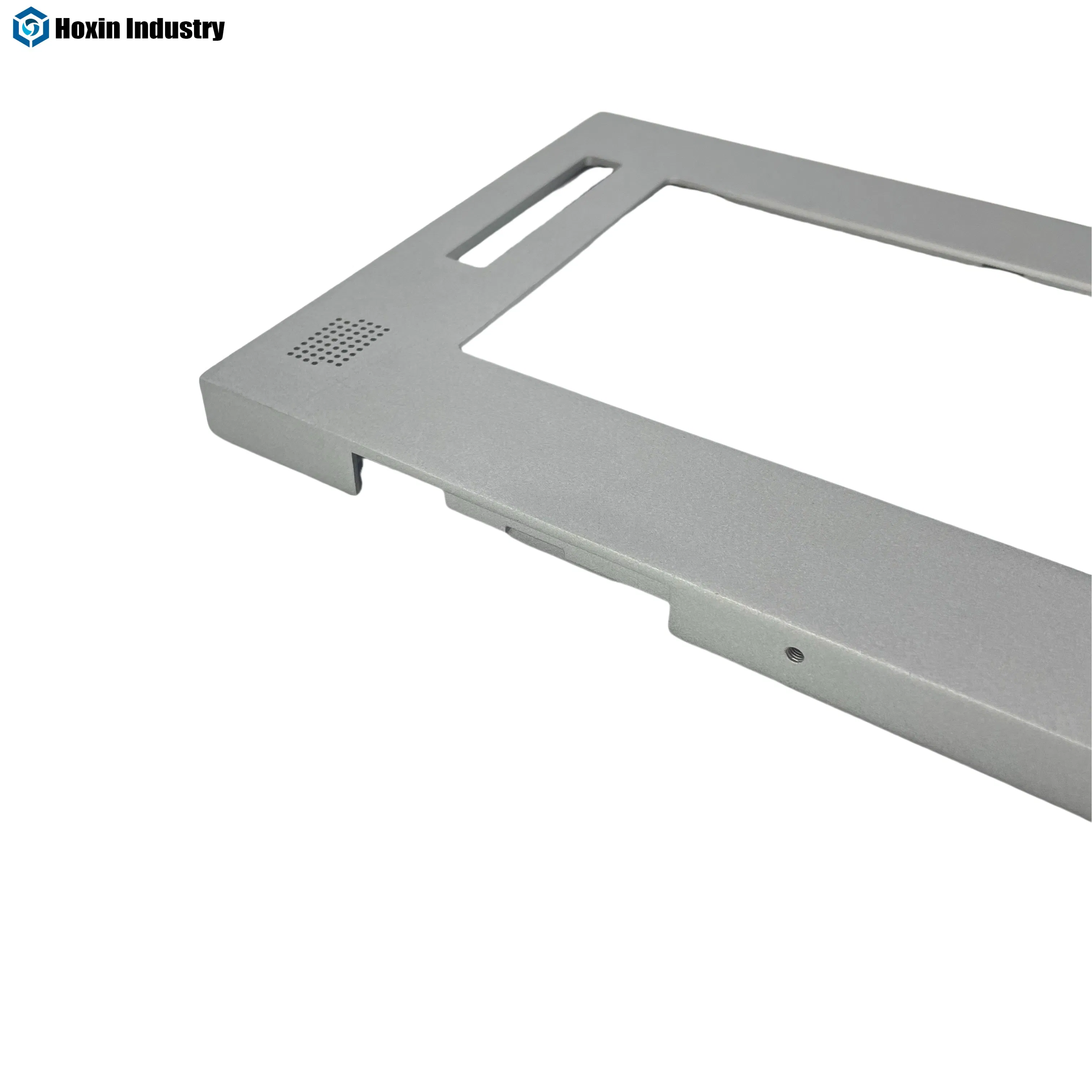 Aluminum Customized Die Casting Front Panel for Display Screen with Brushed Surface