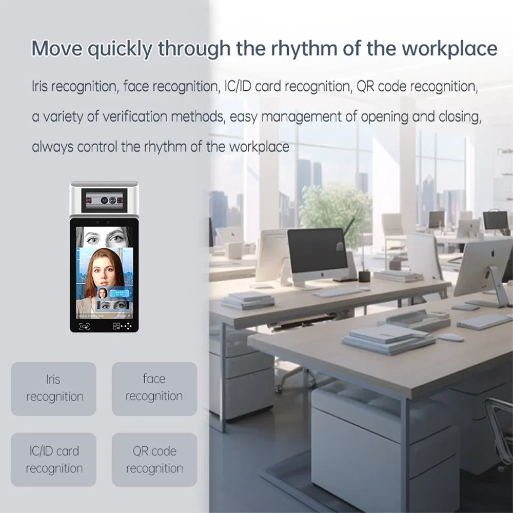 Multi-Biometric Verification Face / Fingerprint / Card / Iris Attendance System Facial Recognition