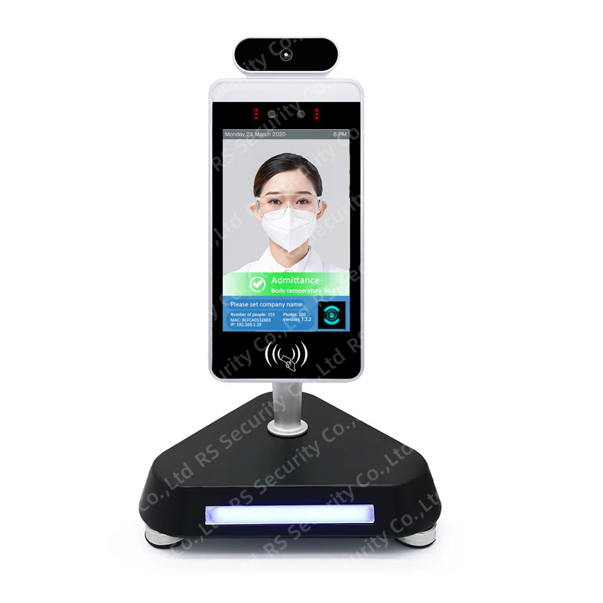 Biometric Iris Scanner Face Facial Recognition Fingerprint Card Access Control System with Temperature Scanner (hm001)
