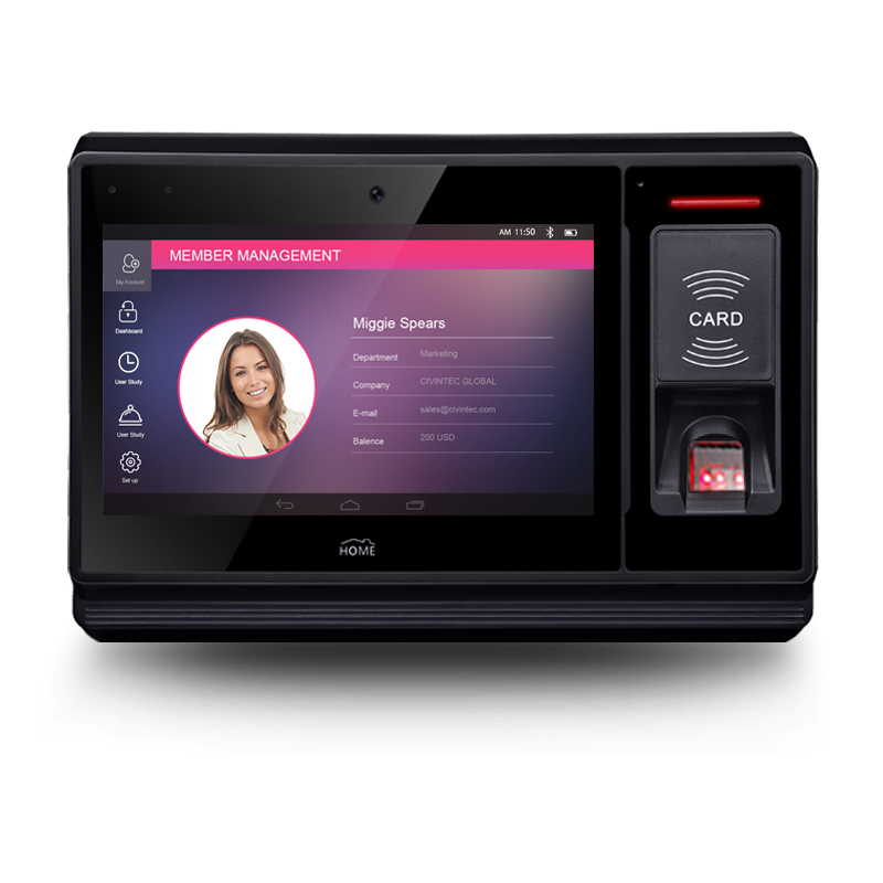 Biometric Fingerprint Reader Attendance Scan Finger Print Wireless Time Recorder WiFi Access Control System