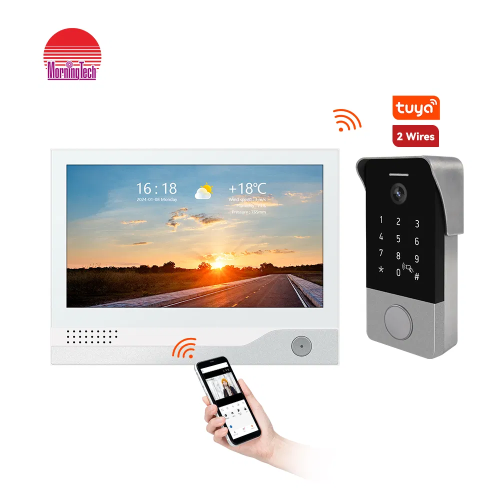 Factory Supply Intercom 2 Wire Video Intercom System for Villa Apartments Video Door Phone Video Intercom System
