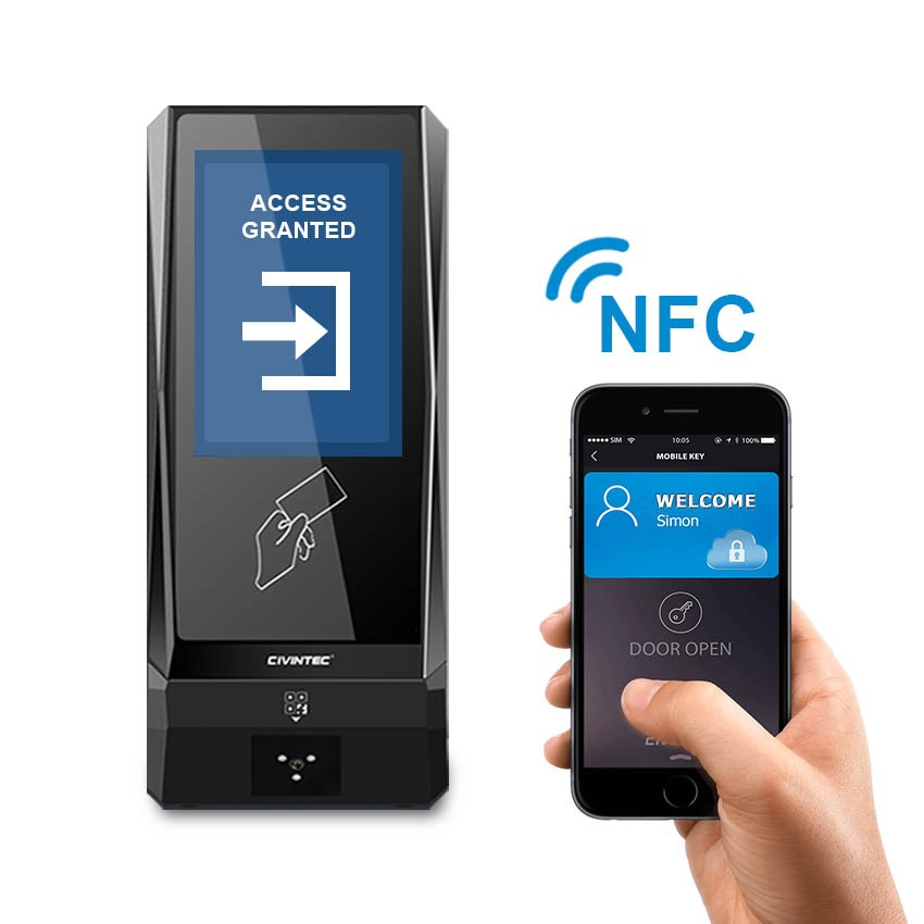 Civintec Relay Barcode Readers Clip 2D Qr Internet Connected USB RFID Contactless IC Card NFC Access Control Reader