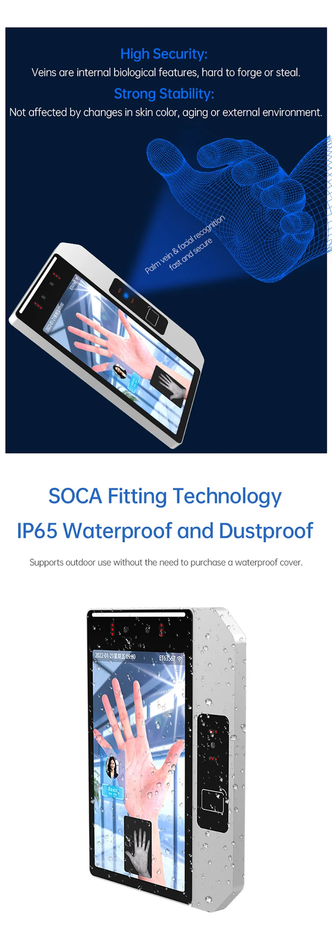 Palm Vein and Face Detection System