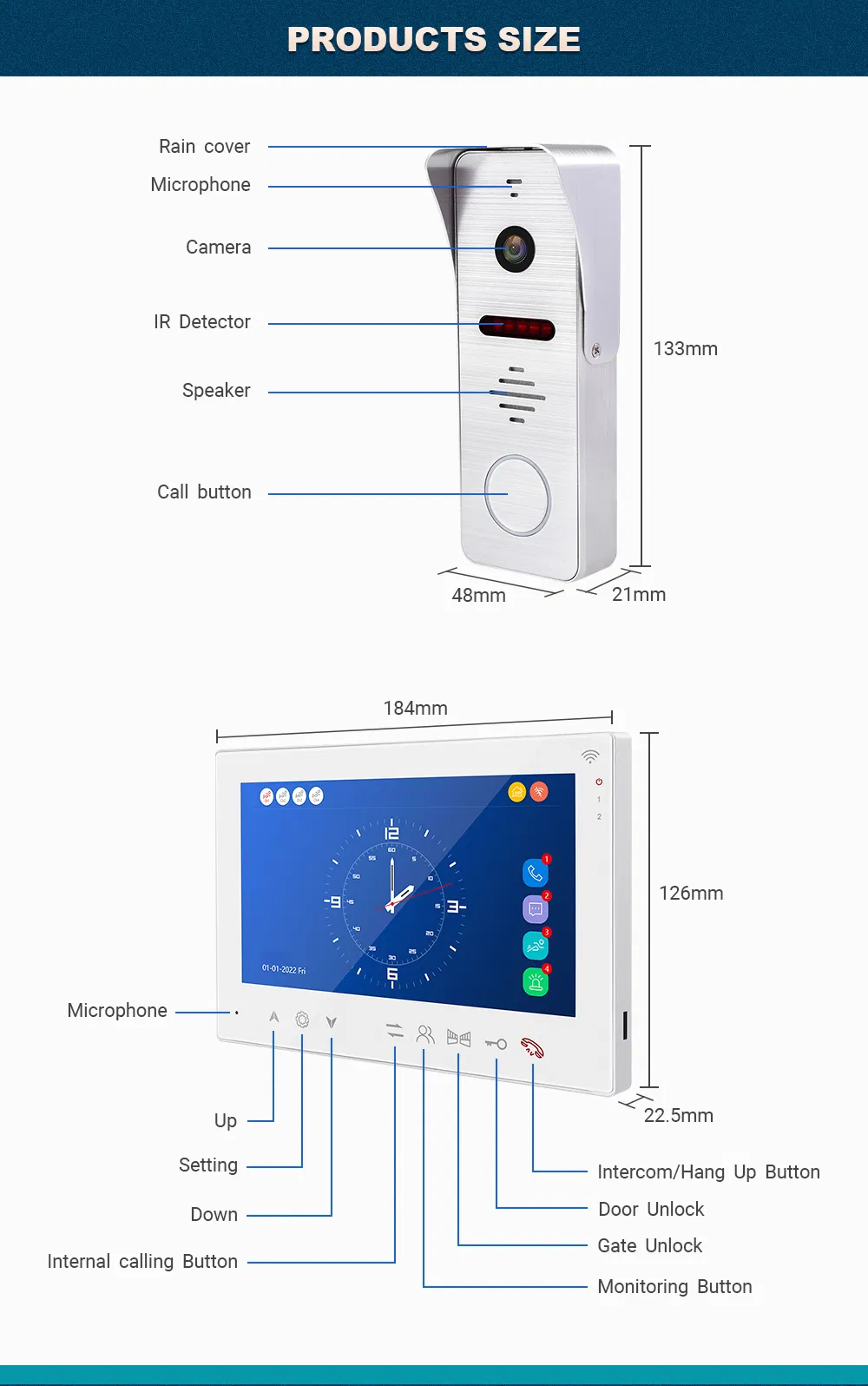 Video Doorphone Intercom 2