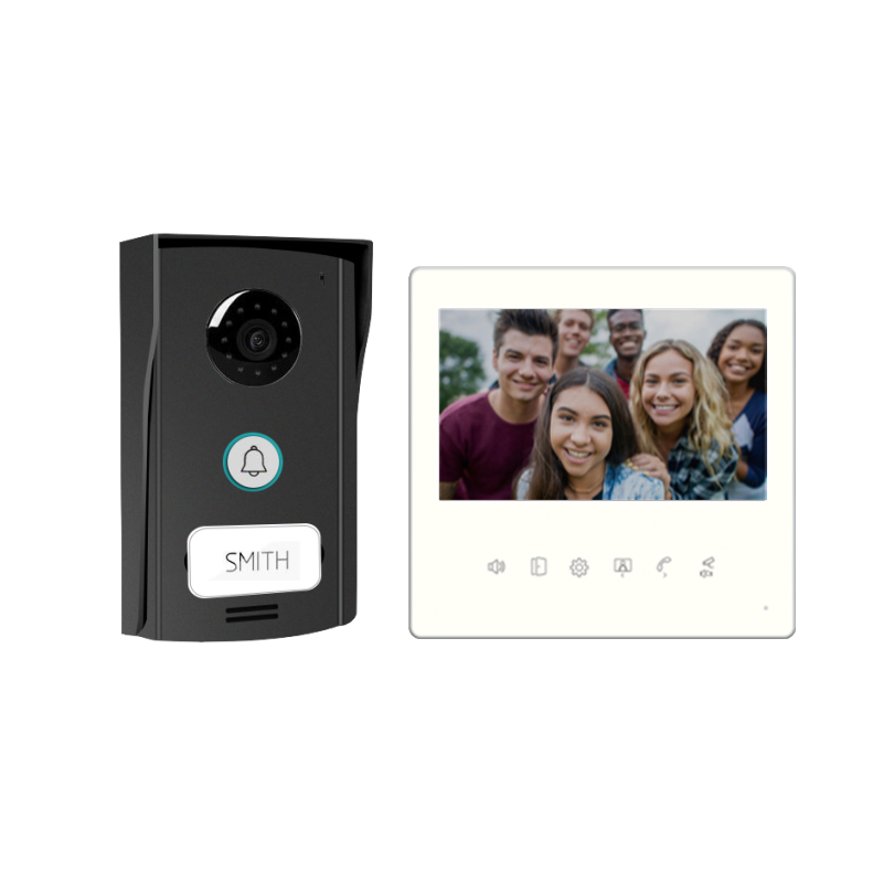 2 Wires Visitor Monitoring Doorbell Touch Button Indoor Monitor Outdoor Camera Support Night Vision Video Door Phone Intercom