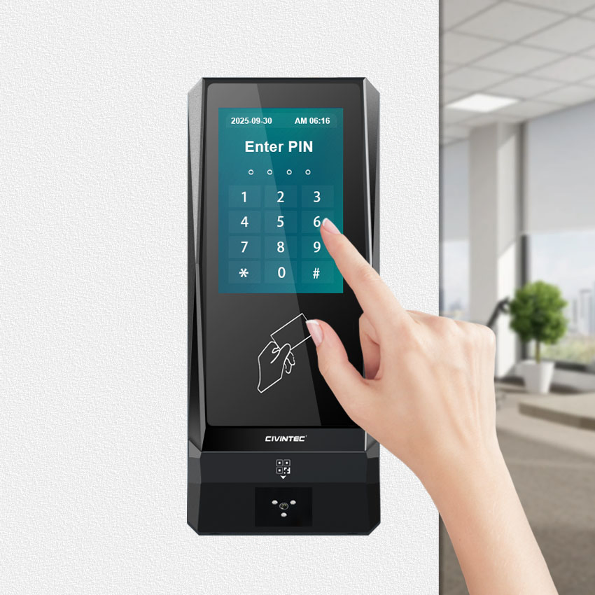 CT9 Wireless IP Based Access Control System for Door Entry Using Qr Code and NFC BLE Mobile Technology