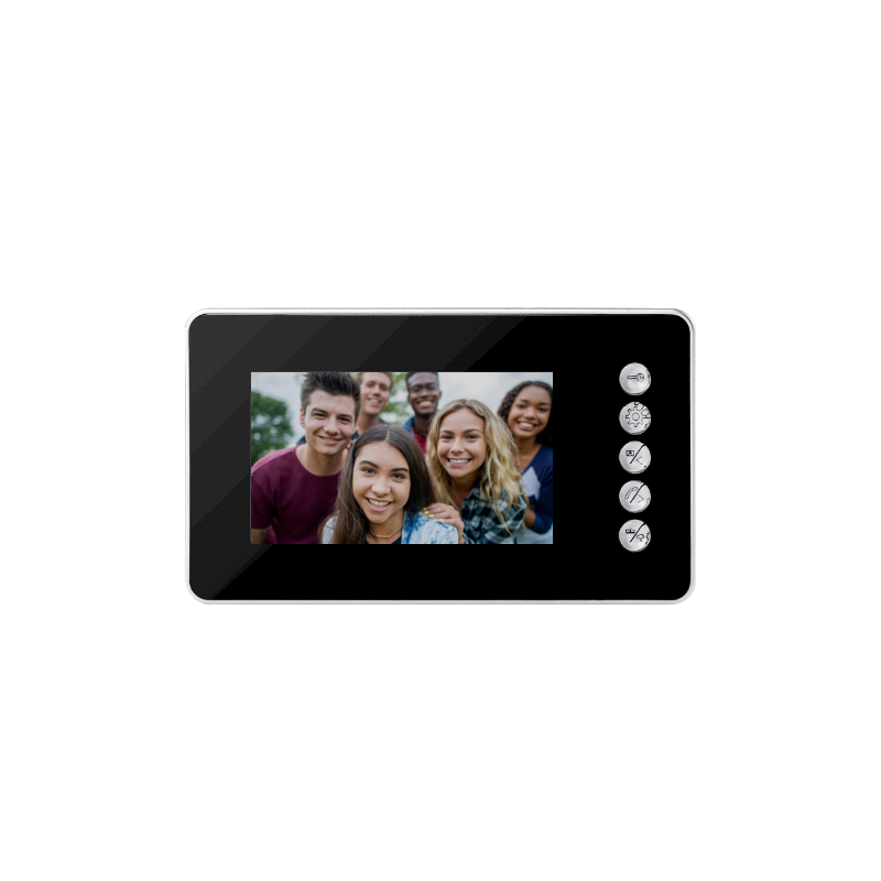 Phvsical Button Indoor Monitor Multi-Function 2 Wires Connect Outdoor Unit with Raincoyer IP Box for WiFi Villa House Security