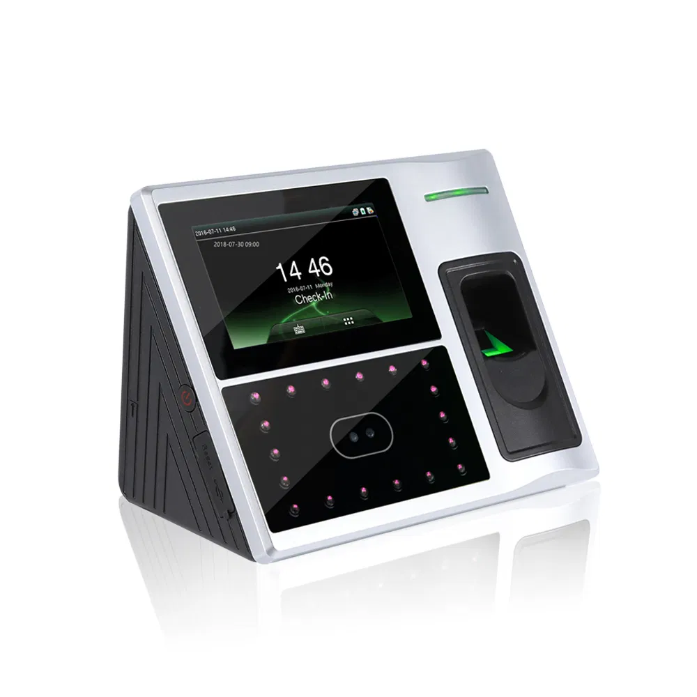 with Clock Biometric Machine Face Recognition Time and Attendance System