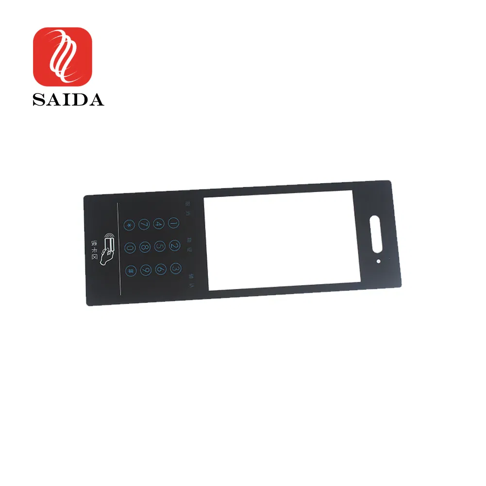 2mm Access Control Card Touch Control Silk Print Cover Glass Panel