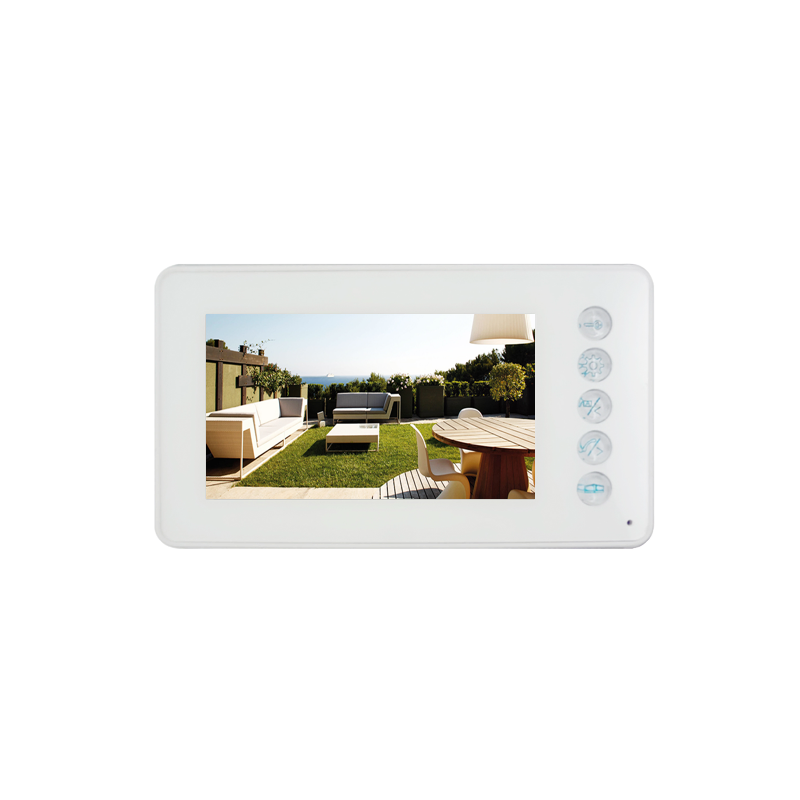 2 Wires Building 2 Way Video Intercom Indoor Monitor and Outdoor Camera Support Door and Gate Locking Video Door Phone