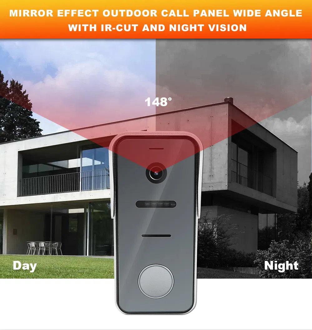 Factory Wholesale Intercom 2 Wire IP Video Intercom System for Villa Apartments Video Door Phone Video Intercom System Door Bell Doorbell