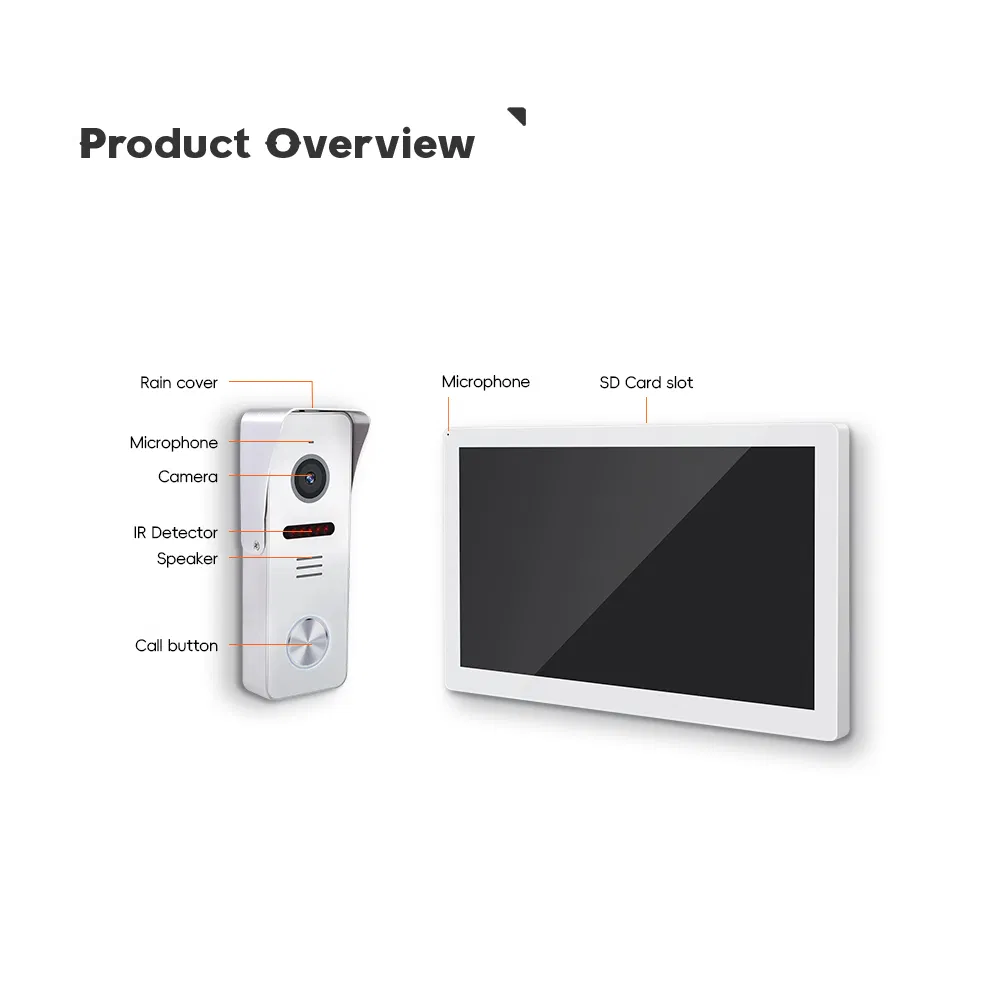 TCP/IP WiFi Doorbell Camera Video Intercom System for Villa Home Apartment