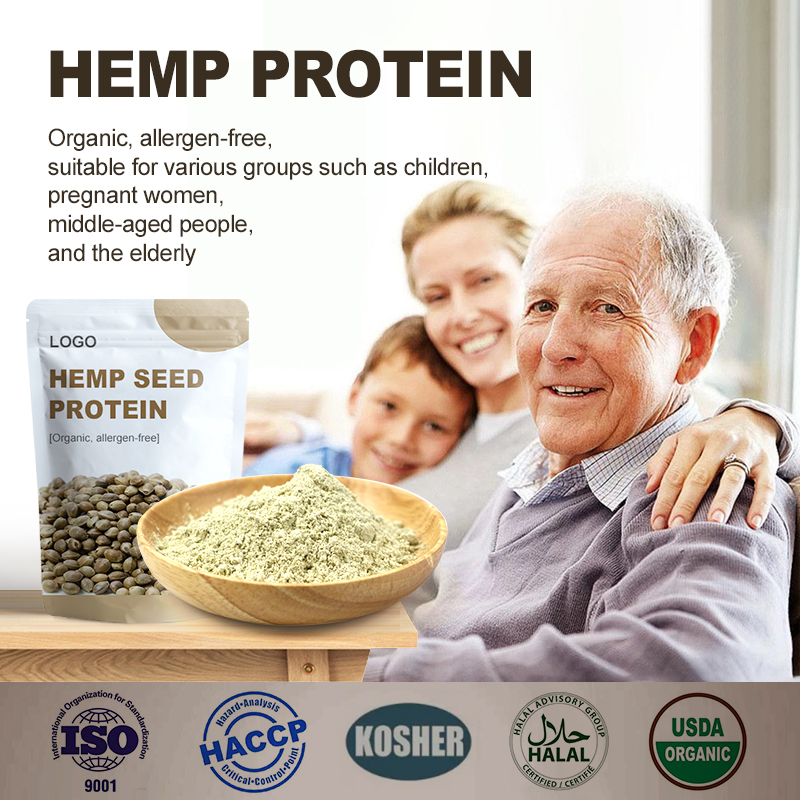 Amulyn Supply Nongmo Natural Organic Hemp Seed Protein Powders for Nutritional Supplement