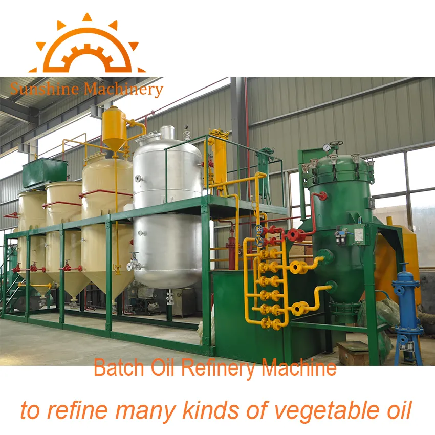 30t/D Sunflower Canola Coconut Cotton Soybean Palm Oil Refinery Refining Machine