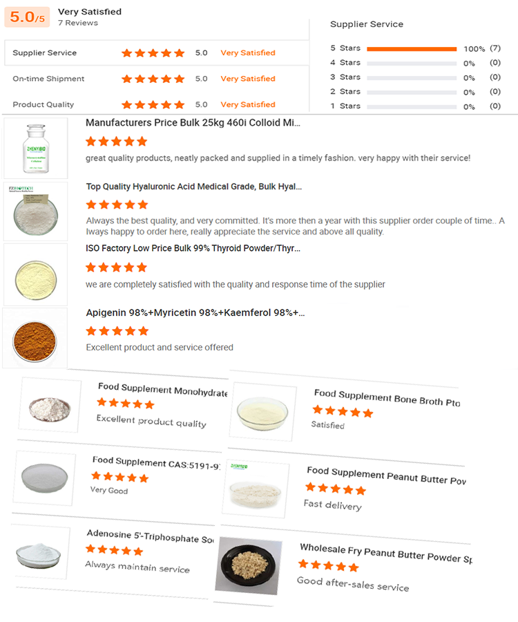 Customer reviews and high rating feedback