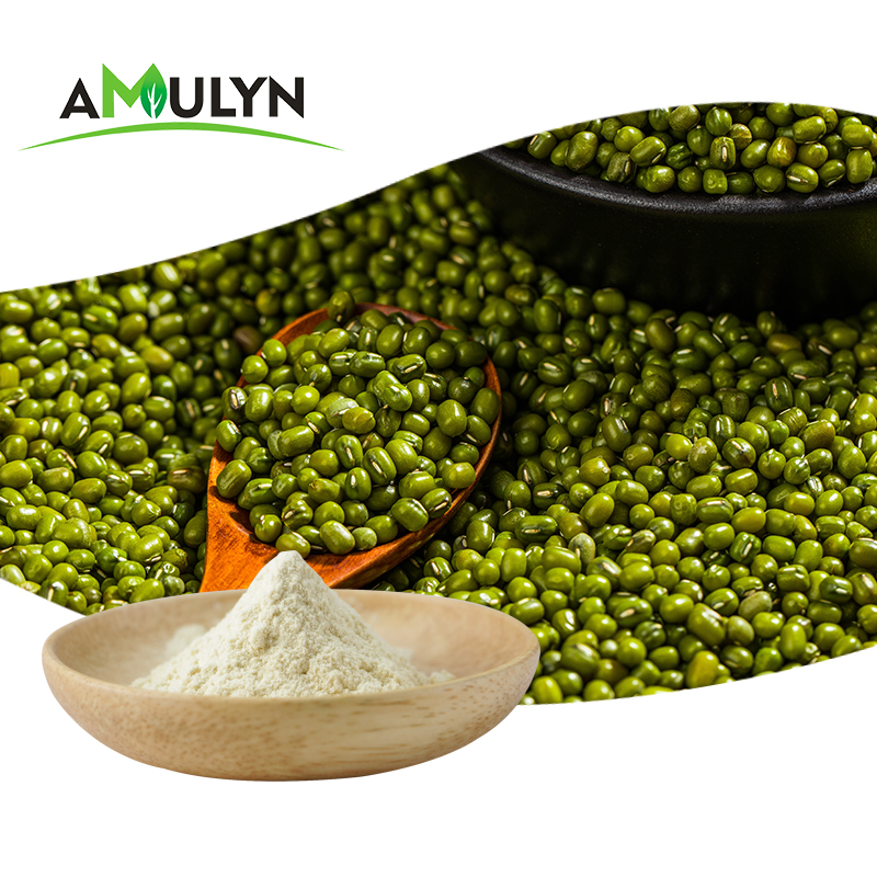 AMULYN High Quality 100% Natural Mung Bean Protein Peptide Hydrolyzed Green Beans Peptide Powder