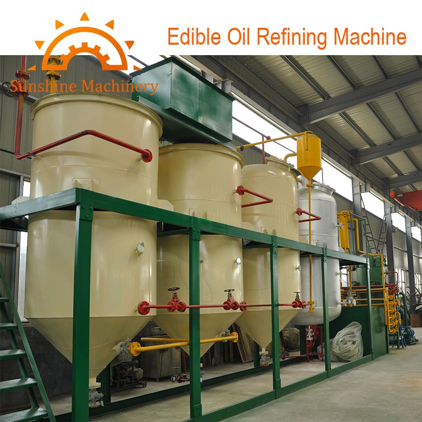 30t/D Sunflower Canola Coconut Cotton Soybean Palm Oil Refinery Refining Machine