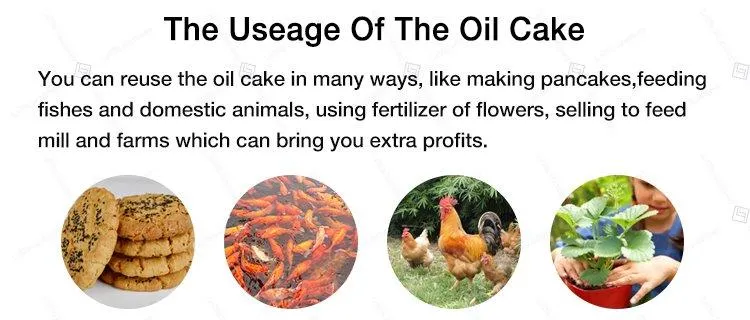 Oil cake applications