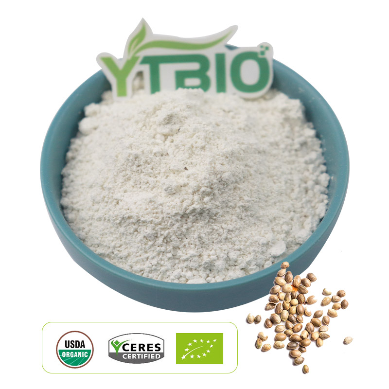 High Purity Organic Hemp Seed Protein 55% 60%75% Powder Bulk Wholesale for Vegan Supplements