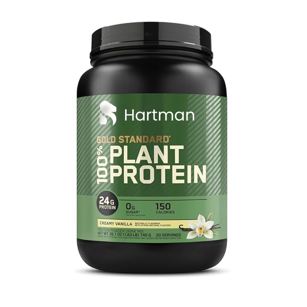 Plant-Based Pea Rice Hemp Protein Powder Dairy-Free Vegan Blend Rich in Amino Acids and Fiber Clean Formula