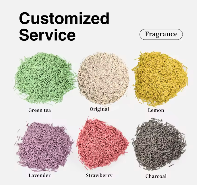 Pea Fiber &amp; Corn Starch Material, 8-second Water Soluble (lab Tested), Eco-friendly, Strong Odor Control, Tight Clumping