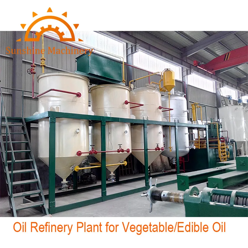 30t/D Sunflower Canola Coconut Cotton Soybean Palm Oil Refinery Refining Machine Process