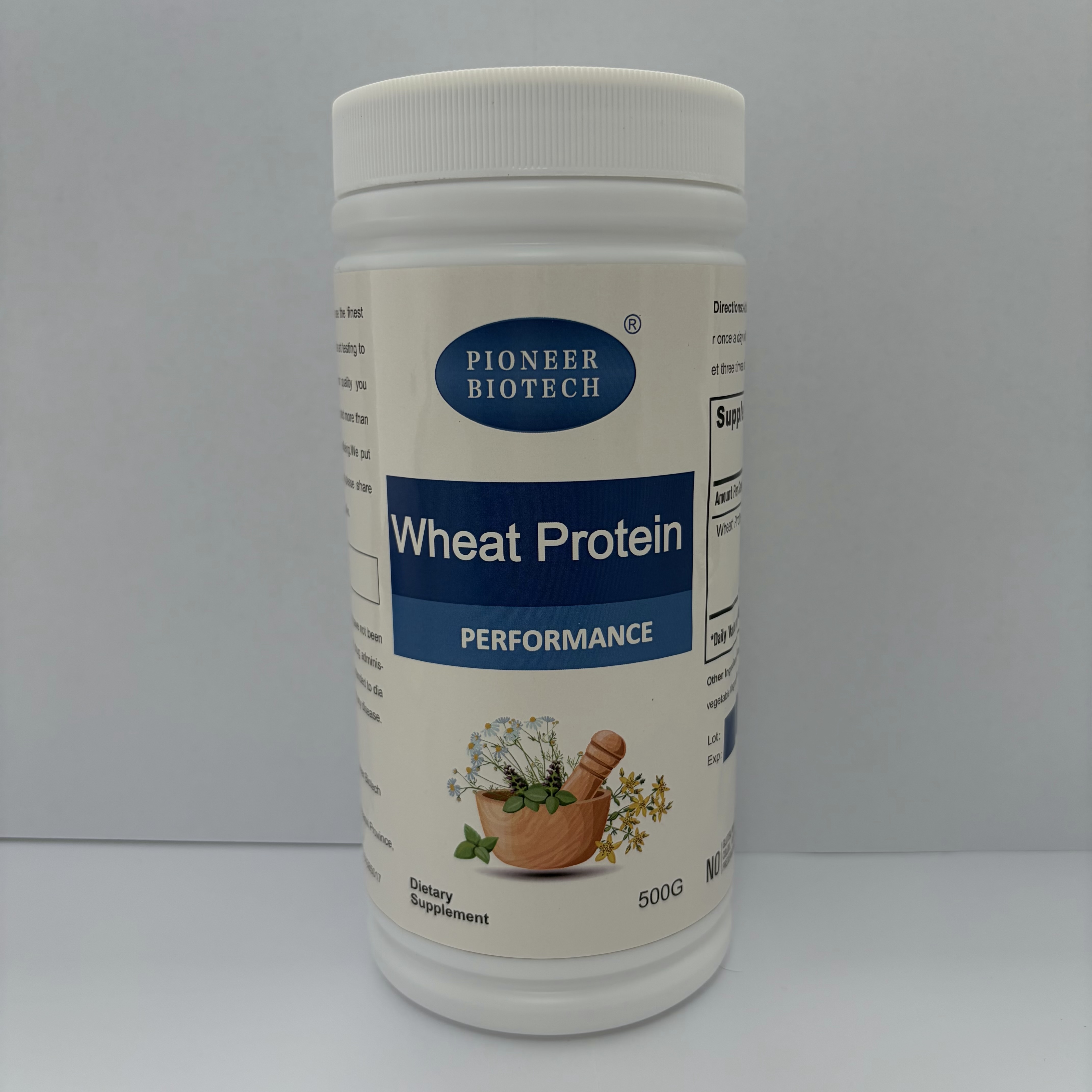 OEM/ODM 3-in-1 Daily Wheat Protein Food Supplement, Protein Supplement Without Added Sweeteners or Flavors