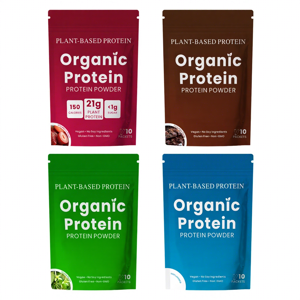 OLLI Organic Vegan Protein Powder 50% Pea Vanilla Flavor Private Label Wholesale Bulk