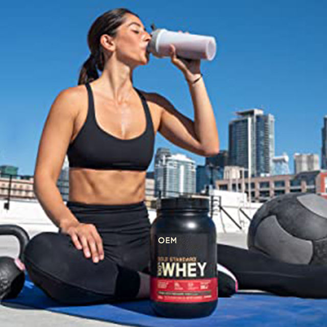 Customized Health Food Supplement Low Carb, Low Calorie, Lactose Free Chocolate Whey Protein Powder