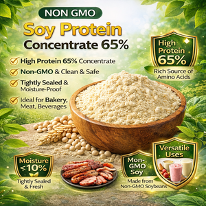 High Digestibility 65% Soy Protein Concentrate for Aquafeed Poultry Feed NON-GMO Soybean Protein Stabilizers Food &amp; Feed Grade