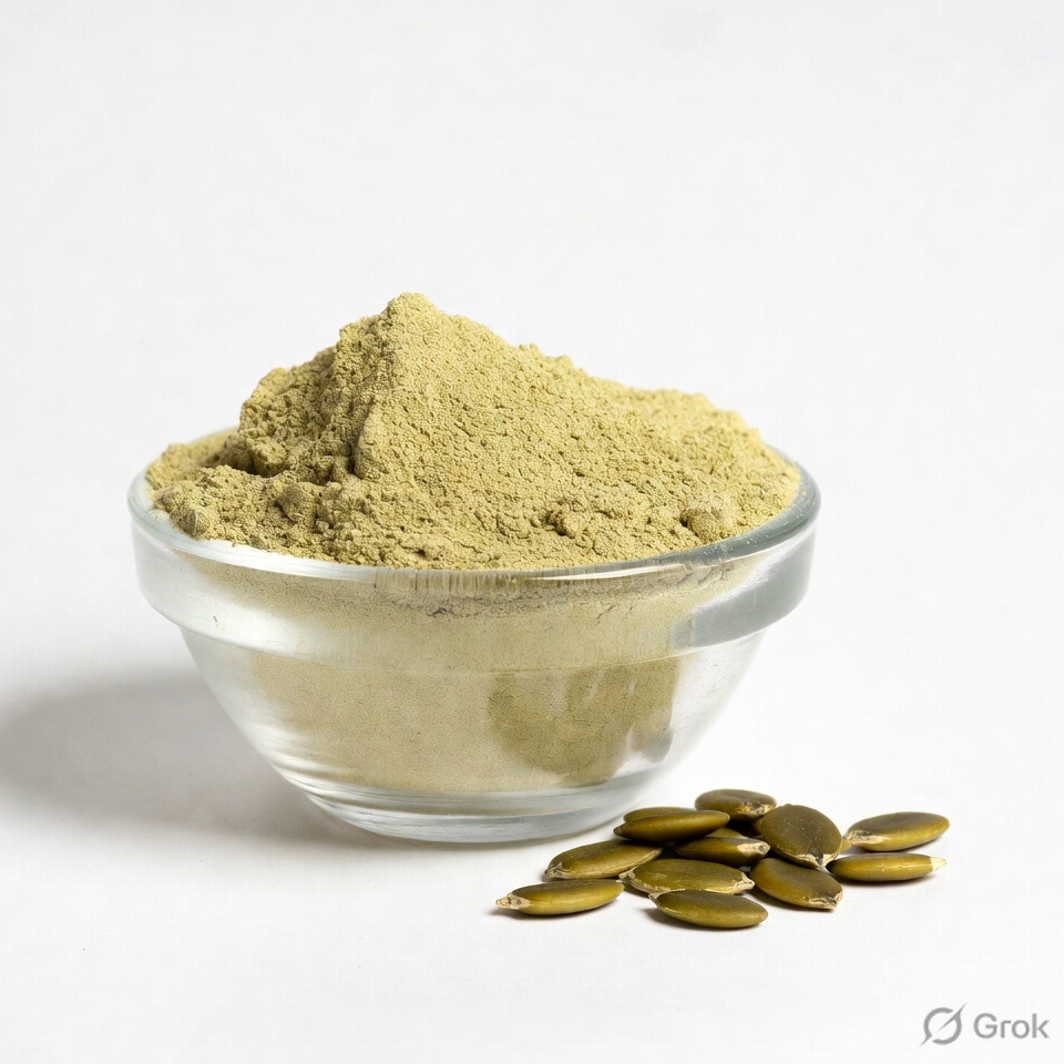 Factory Supply Food Grade Organic Pumpkin Seed Extract 70% Protein Powder Herbal Vitamin Supplement in Bottle or Can Packaging