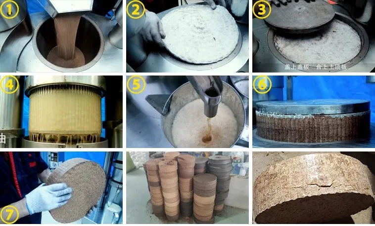 Operation steps of hydraulic oil presser