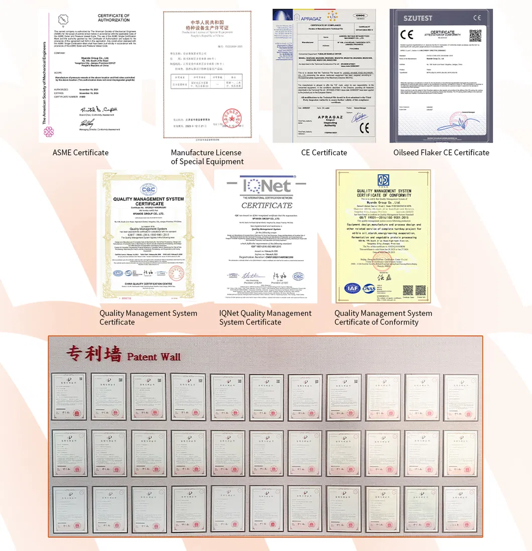 Certificates and Patents