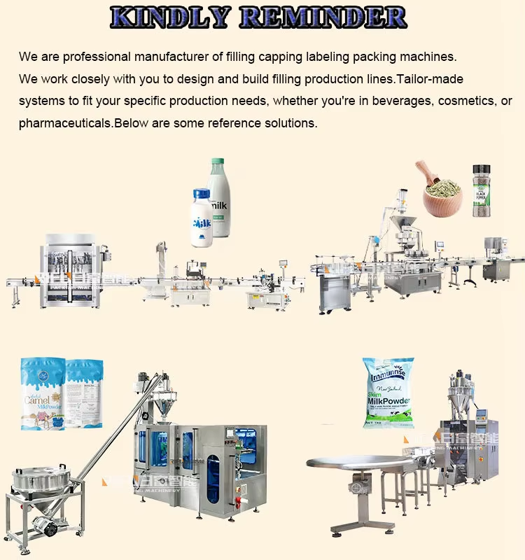 Whey Protein Powder Filling Canning Line Collagen Dietary Supplement Glucose Probiotic Powder