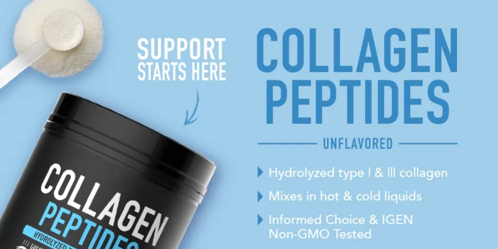 Hydrolyzed Protein Peptides Great Keto Friendly Nutrition Sports Collagen Supplement Powder for Healthy Joints, Bones, Skin, & Nails