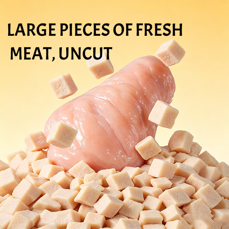 OEM Wholesale Freeze Dried Chicken Cubes High Protein Zero Additive Pet Training Snack For Cats Dogs Bulk Private Label