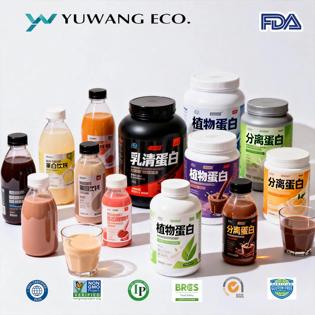 Non-GMO Soy Protein Isolate From a Strength Factory Raw Material for Sports Nutrition Foods, High Absorption Rate, Ideal Whey Protein Alternative, Customizable