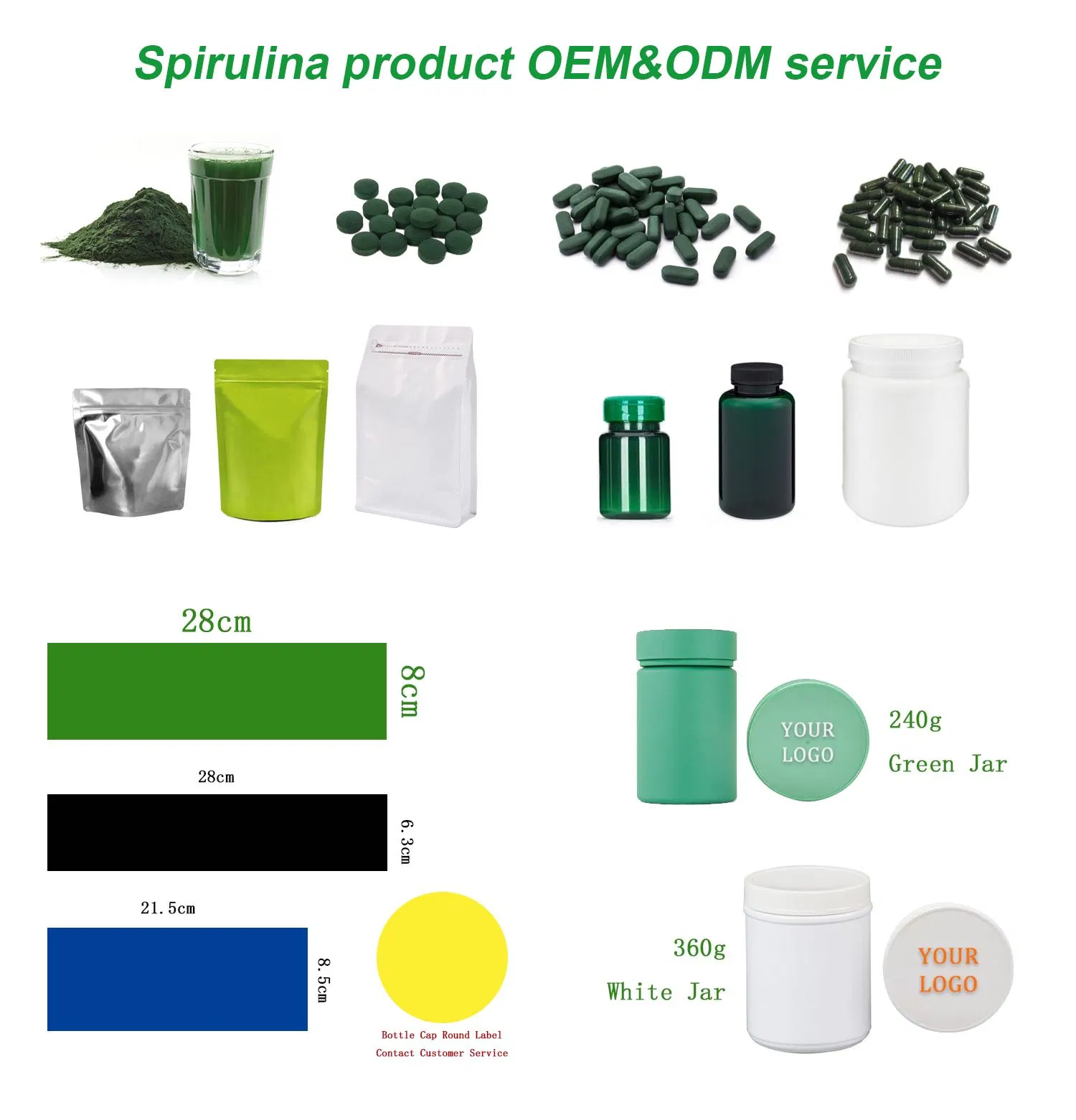 Select Natural High-Protein Spirulina Algae Powder