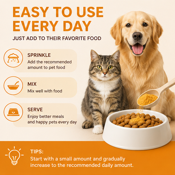 Pet Pumpkin Powder For Dogs Cats Natural High Fiber Supplement Fast Absorption Aids Digestion Immune Support Relieves