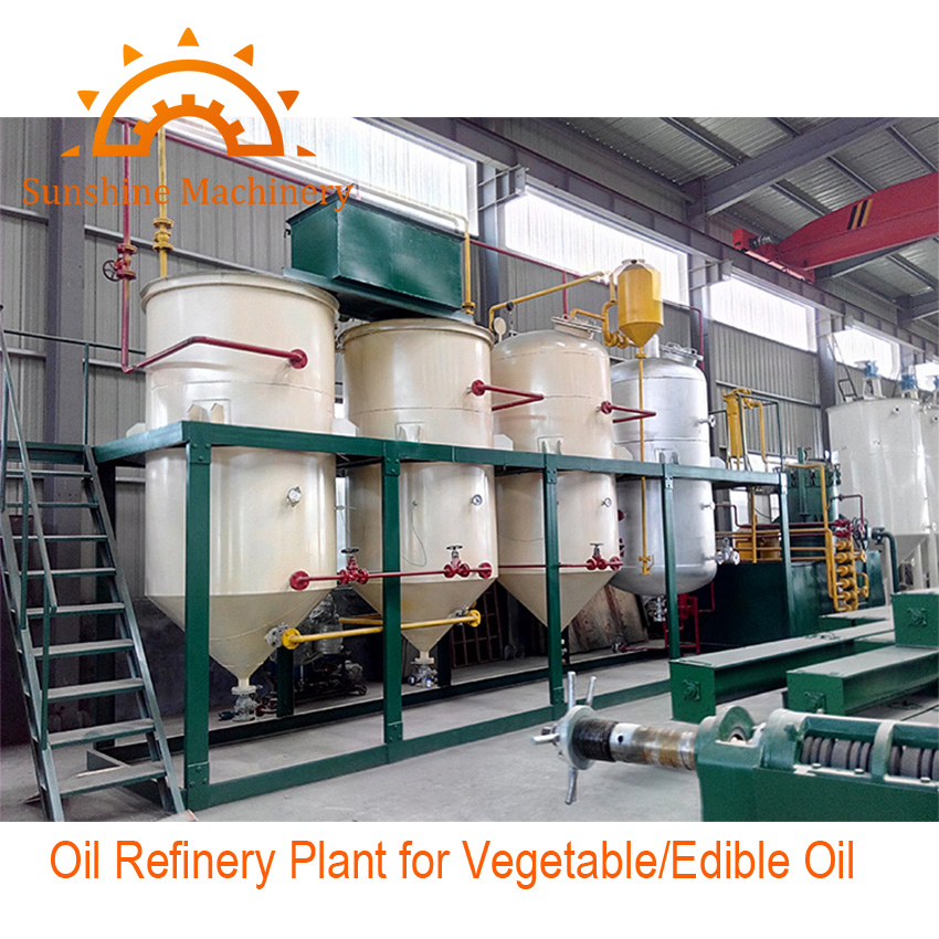 30t/D Sunflower Canola Coconut Cotton Soybean Palm Oil Refinery Refining Machine