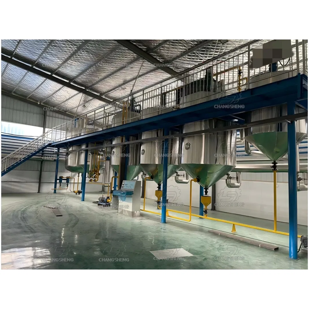 2-10td Crude Soybean Canola Groundnut Cooking Vegetable Oil Refining Equipment Machine Plant