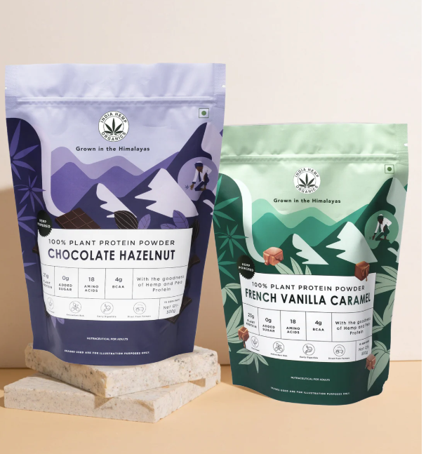 Organic HP Valia HEMP PROTEIN POWDER French Vanilla Flavor 500gm Wholesale Export India (Gujarat) Raw Natural Healthy 12 Months