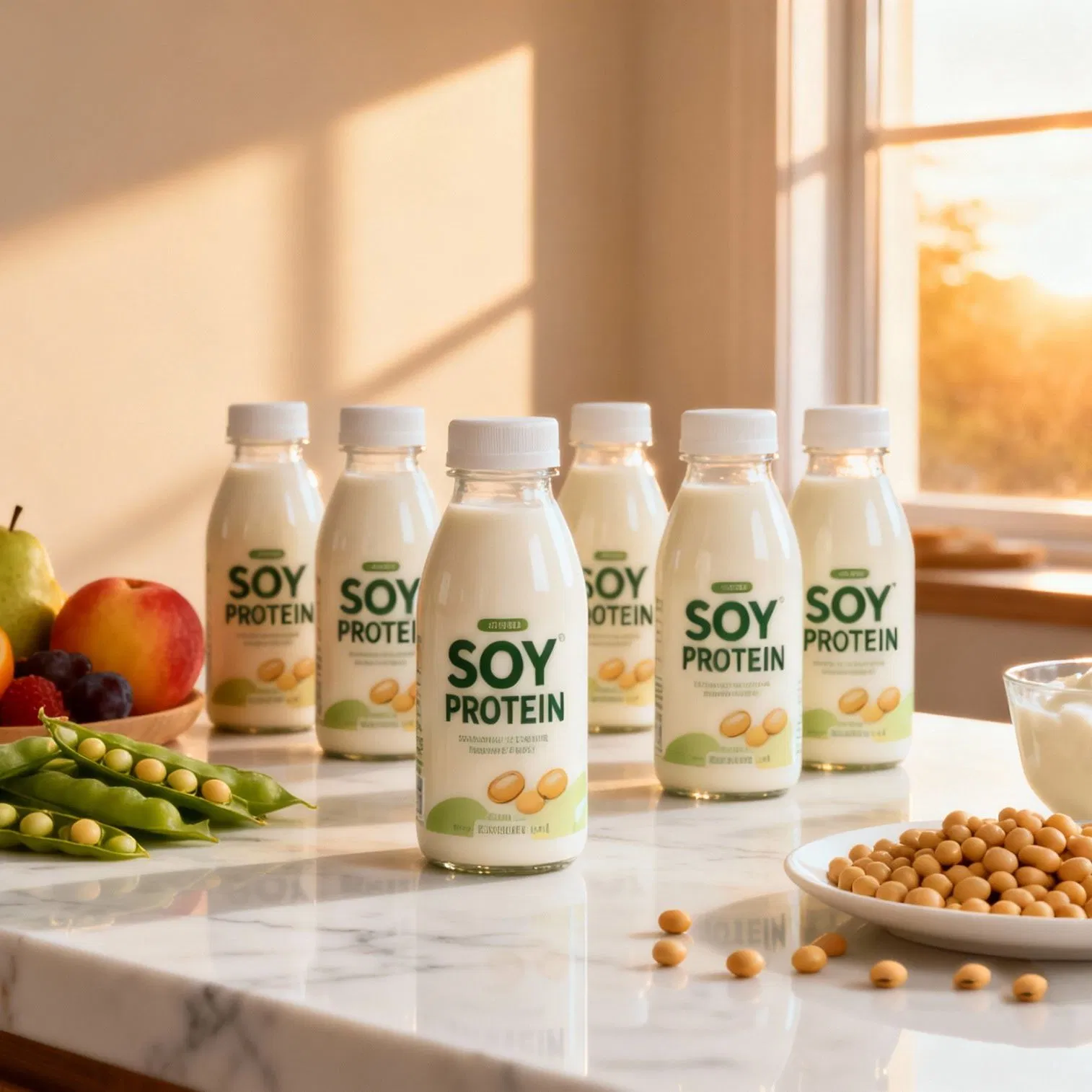 High Solubility Soy Protein Isolate for Soy Milk, Oat Milk and Almond Milk Alternatives with Excellent Dispersion and Heat Processing Stability
