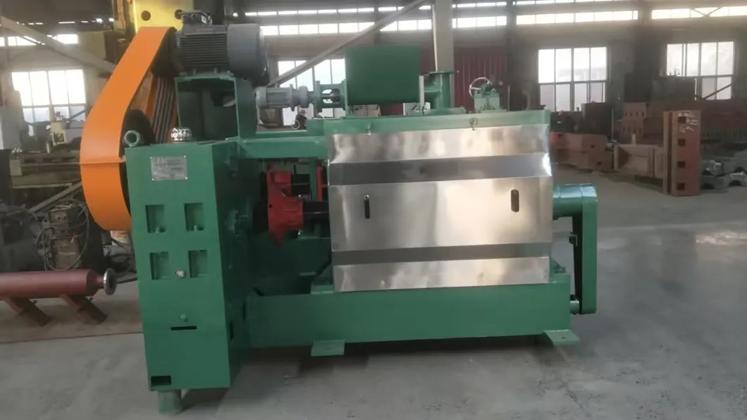 Heavy duty oil press processes byproducts