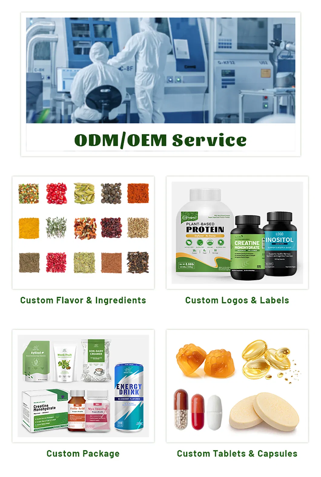 Dietary Supplement Factory Price Pea Protein Dietary Supplement