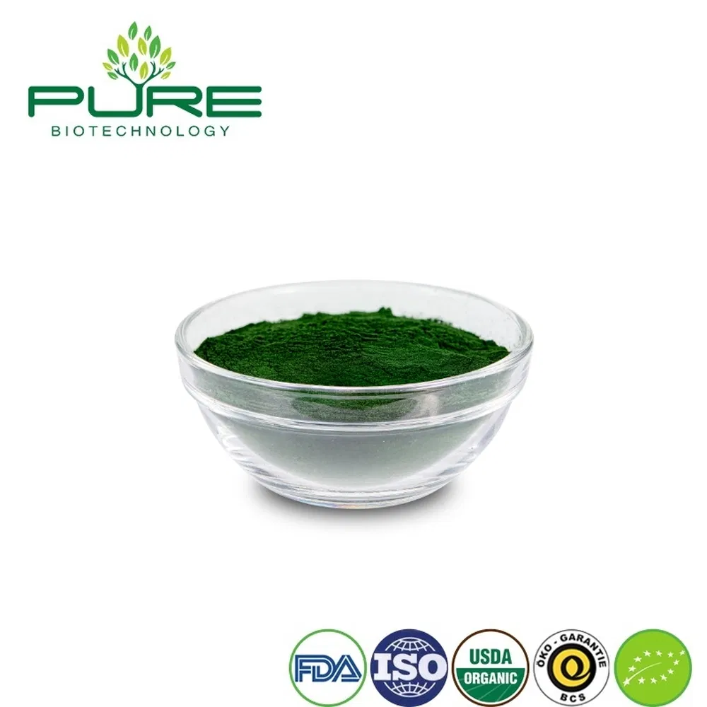 Pure Non-GMO Organic Spirulina Protein Alga Powder for Cardiovascular Support