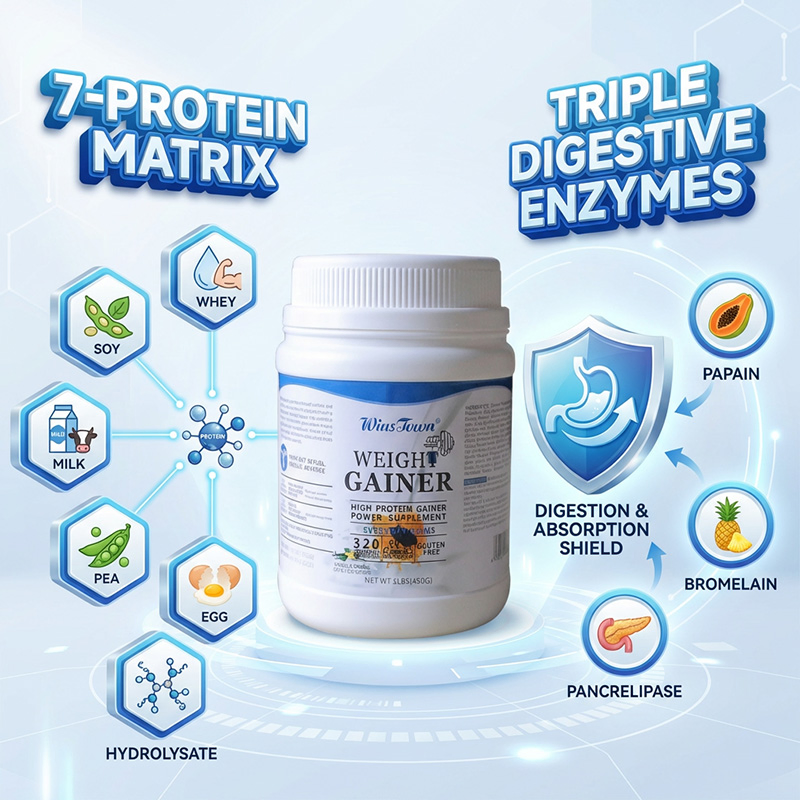 Bulk Wholesale High Protein Mass Gainer Supplement for Fitness &amp; Strength Training
