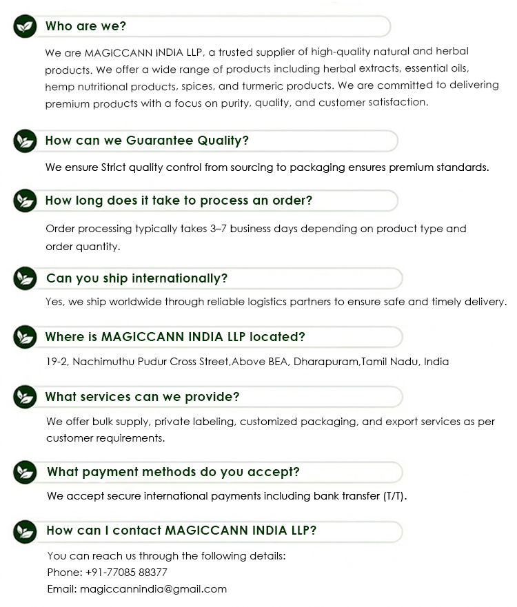 Natural Extracts Display