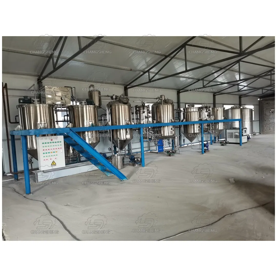 2-10td Crude Soybean Canola Groundnut Cooking Vegetable Oil Refining Equipment Machine Plant
