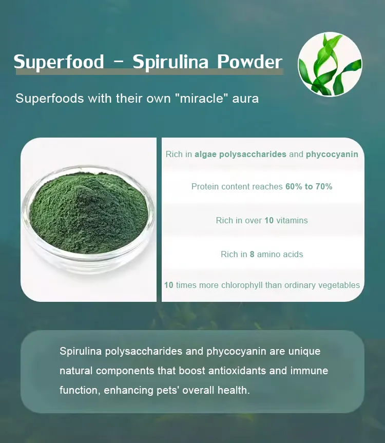 Food Grade Organic Natural High-Protein Spirulina Algae Powder